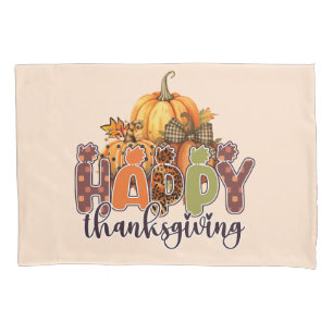 Happy Thanksgiving Pumpkins Pillowcase
