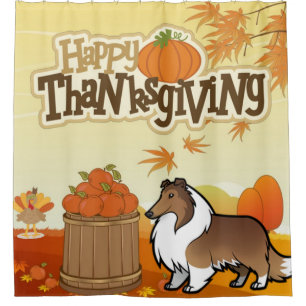 Happy Thanksgiving Rough Collie