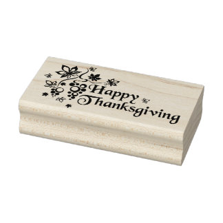 Happy Thanksgiving Rubber Stamp