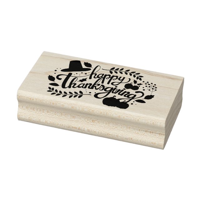 Happy Thanksgiving Rubber Stamp (Stamp)