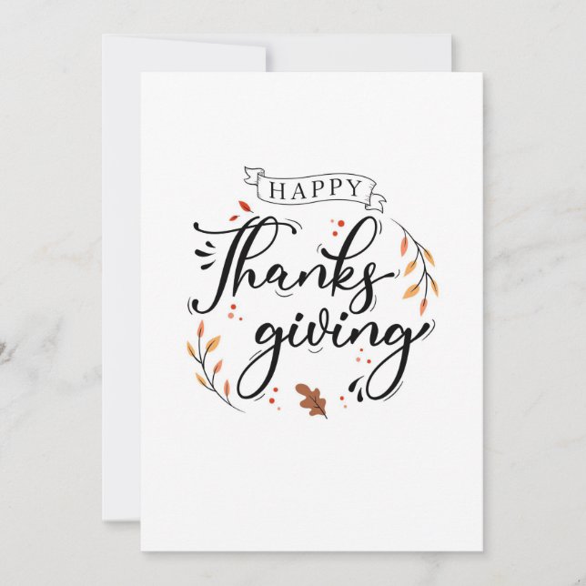 Happy Thanksgiving Save The Date (Front)