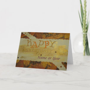 Happy Thanksgiving - Scrapbook - Seasons Card