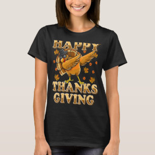 Happy Thanksgiving Shirt For Boys Girls Kids Dabbi