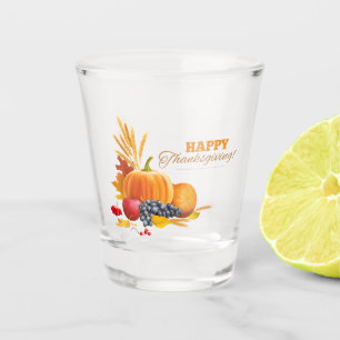 Happy Thanksgiving Shot Glass