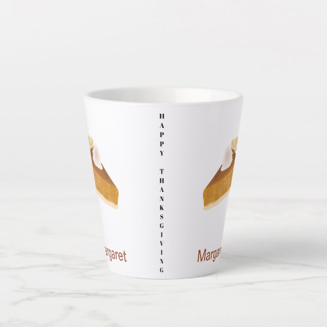 HAPPY THANKSGIVING Small Latte Mug (Front)