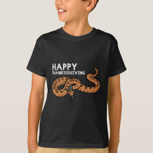 Happy Thanksgiving Snake Funny Fall Serpent Men Wo T-Shirt
