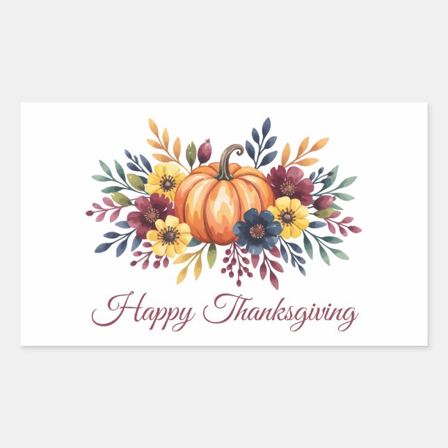 Happy Thanksgiving Sticker (Front)
