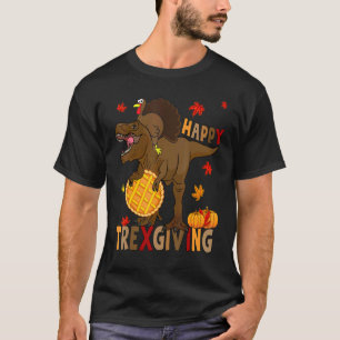 Happy Thanksgiving T Rex Dinosaur Turkey Costume B T-Shirt
