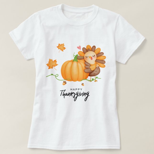 Happy Thanksgiving T-Shirt (Design Front)