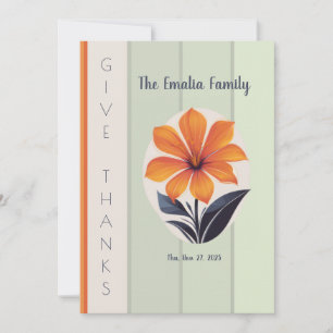Happy Thanksgiving Thank You Card
