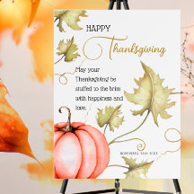 Happy Thanksgiving Thanksgiving Day Pumpkin