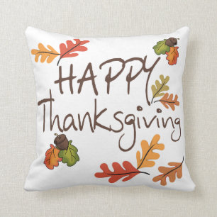 Happy Thanksgiving Throw Pillow
