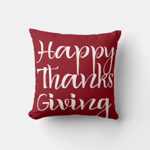 Happy Thanksgiving Throw Pillow