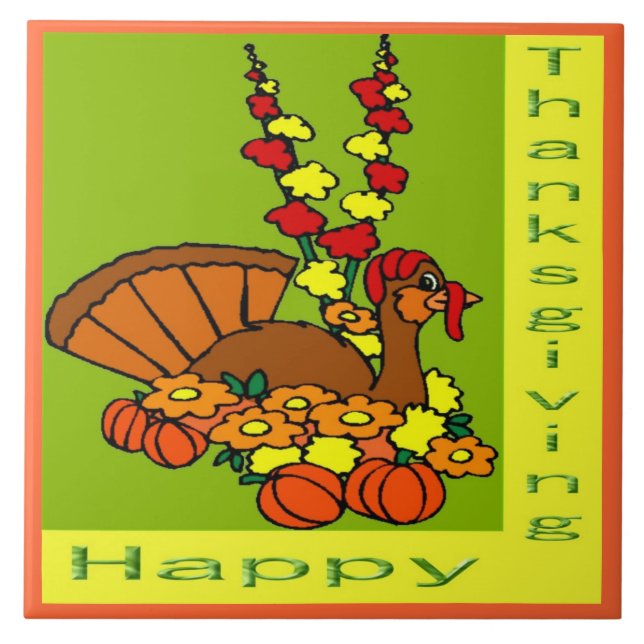 Happy Thanksgiving Tile (Front)