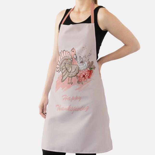 Happy Thanksgiving Turkey Apron (Insitu)