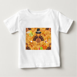 happy thanksgiving turkey baby T-Shirt