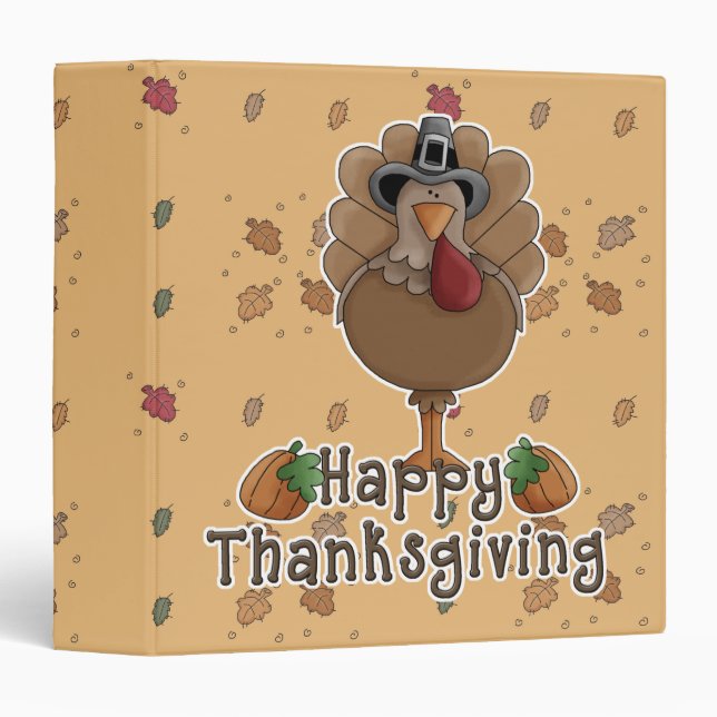 happy thanksgiving turkey binder (Front/Spine)