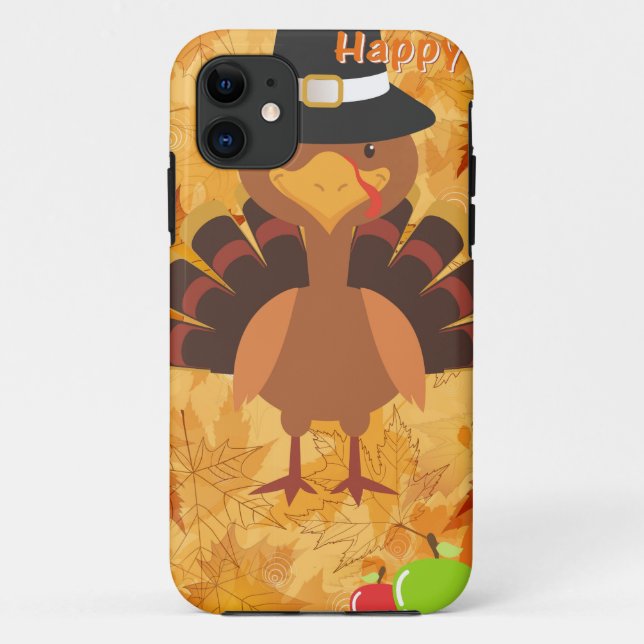 happy thanksgiving turkey Case-Mate iPhone case (Back)