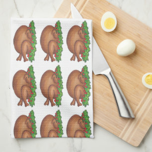 Happy Thanksgiving Turkey Day Dinner Platter Kitchen Towel