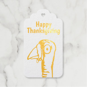 Happy Thanksgiving Turkey Gift Tags