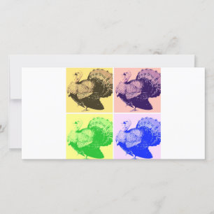 Happy Thanksgiving Turkey Holiday Card