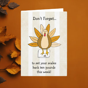 Happy Thanksgiving Turkey Humour Card