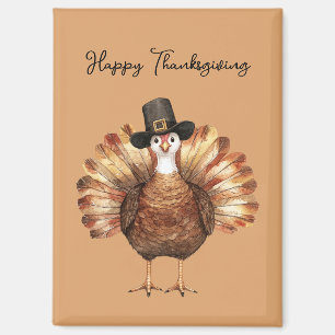 Happy Thanksgiving Turkey Magnet