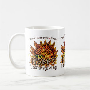 Happy Thanksgiving Turkey Mug