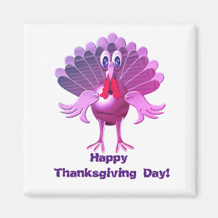 Happy Thanksgiving Turkey,Personalized Magnet
