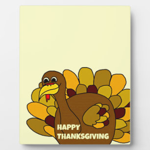 Happy Thanksgiving Turkey Plaque