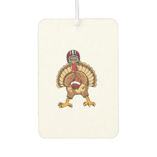 Happy Thanksgiving Turkey Playing Football Dad Men Air Freshener