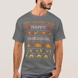 Happy Thanksgiving Turkey Sweater Best Ugly Christ