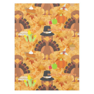 happy thanksgiving turkey tablecloth table cloth