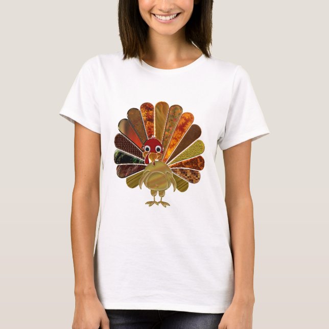 Happy Thanksgiving Turkey - Women's T-Shirt (Front)