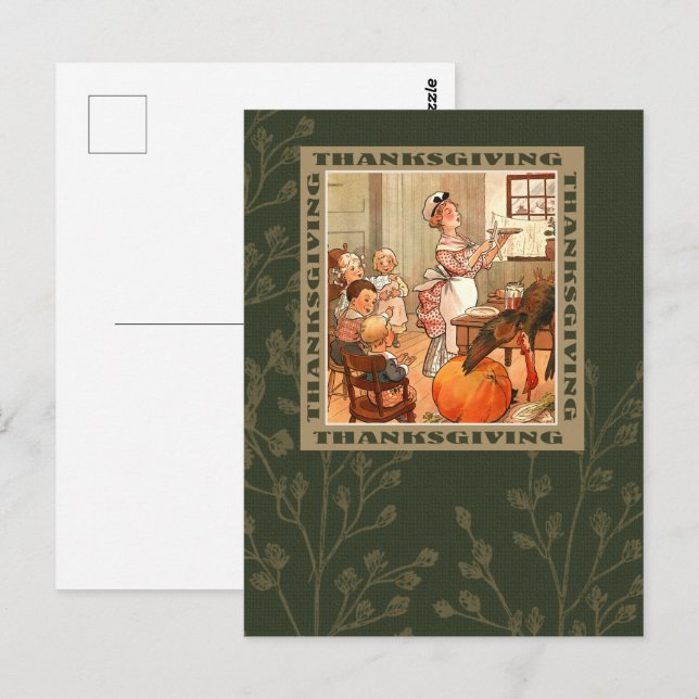 Happy Thanksgiving. Vintage Art Postcard (Front/Back)