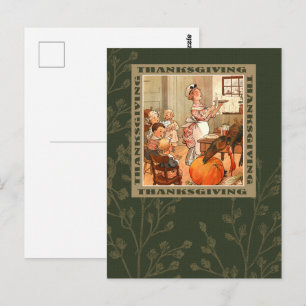 Happy Thanksgiving. Vintage Art Postcard