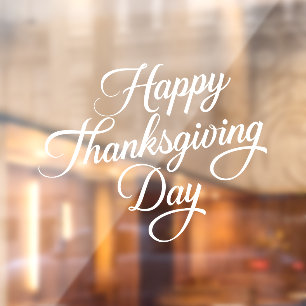 Happy Thanksgiving Window Cling