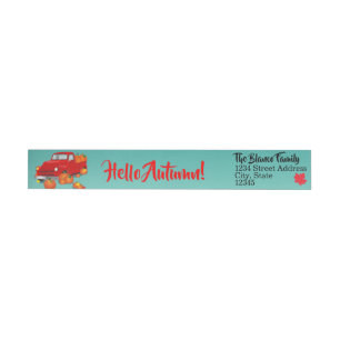 Happy Thanksgiving Wrap Around Label