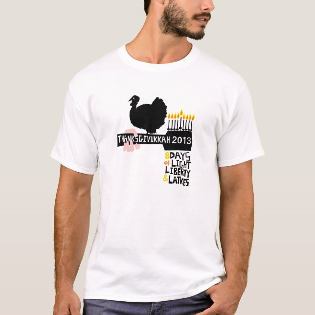 Happy Thanksgivukkah 2013 Tshirt (Front)
