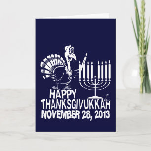 Happy Thanksgivukkah Greeting Cards