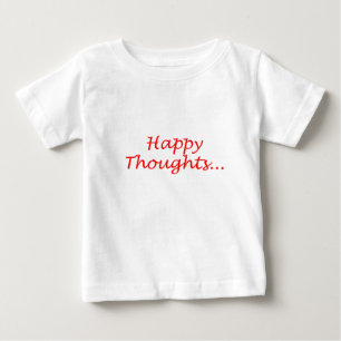"Happy Thoughts" ruffled t-shirt for children
