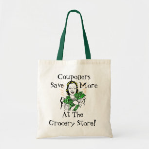 Happy Thrifty Lady Money in Hand Savings Gifts Tote Bag