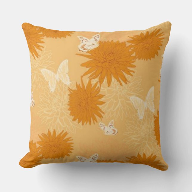 Happy Throw Pillow (Front)