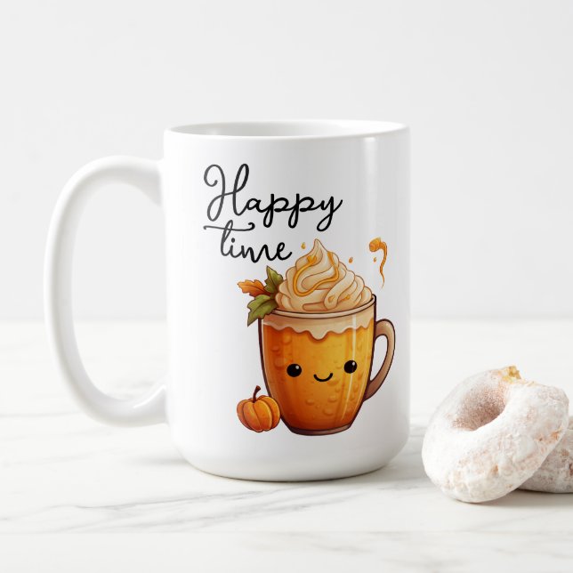 Happy Time Coffee Mug (With Donut)