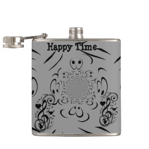 Happy Time_ Hip Flask