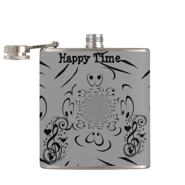 Happy Time_ Hip Flask (Opened)