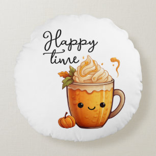 Happy Time Round Pillow