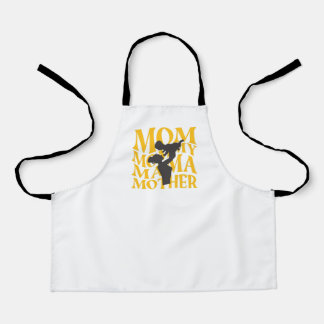 Happy time with  mom  and baby apron