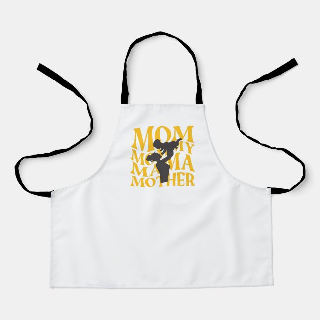 Happy time with  mom  and baby apron (Front)