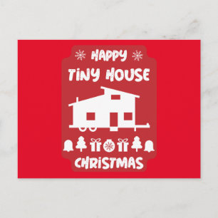 Happy Tiny House Christmas Postcard